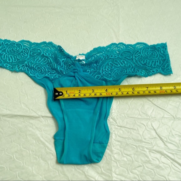 Victoria’s Secret turquoise nylon mesh lace panty - Picture 9 of 14